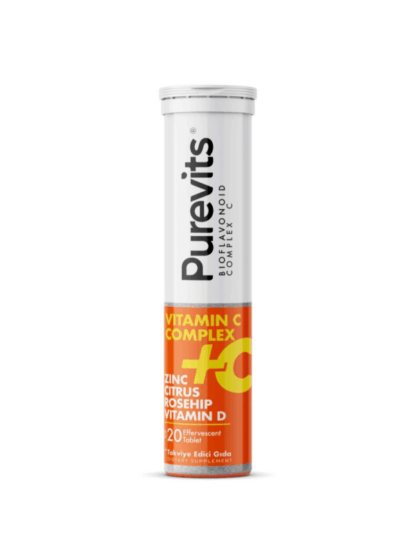 Purevits Vitamin C 1000 mg 20 Tbl x 12 Adet
