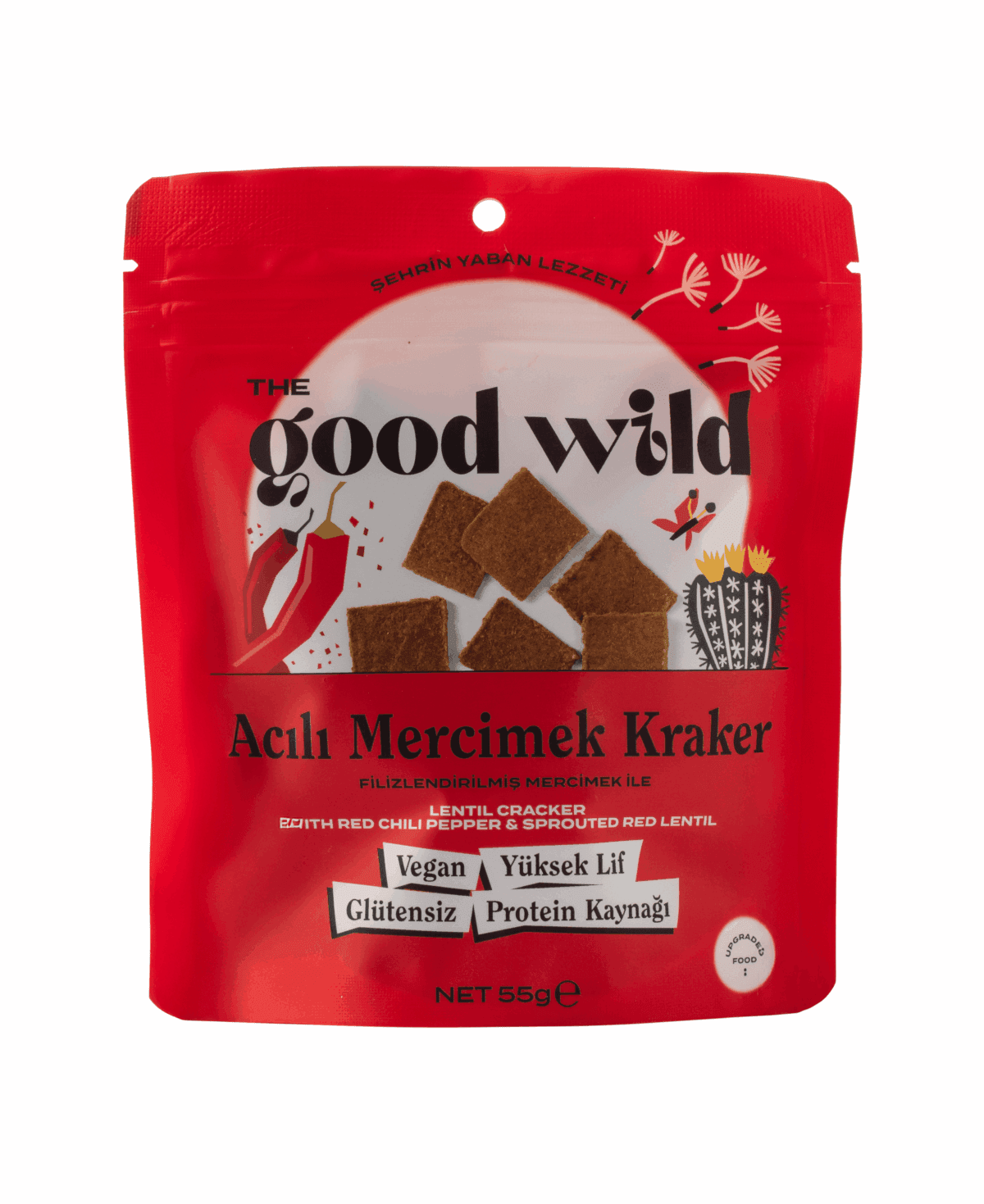 The Good Wild Acılı Mercimek Kraker 55 g