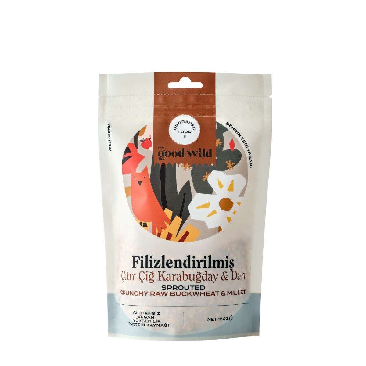 The Good Wild Filizl. Çıtır Çiğ Kara. & Darı 150 g