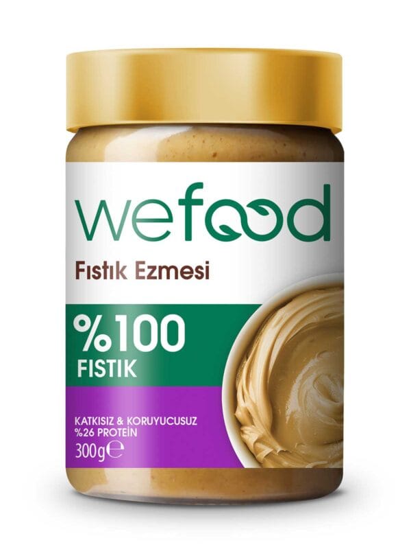 Wefood %100 Sade Fıstık Ezmesi 300g