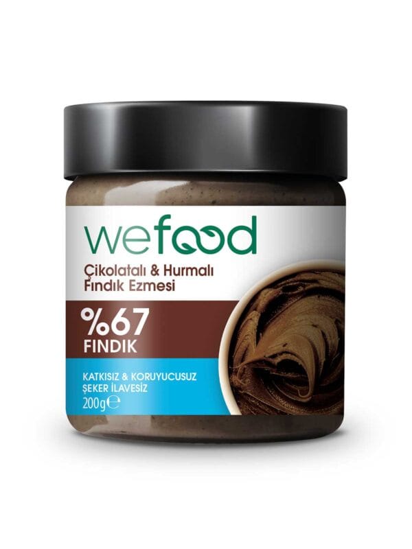 Wefood Çikolatalı Hurmalı Fındık Ezmesi 200g