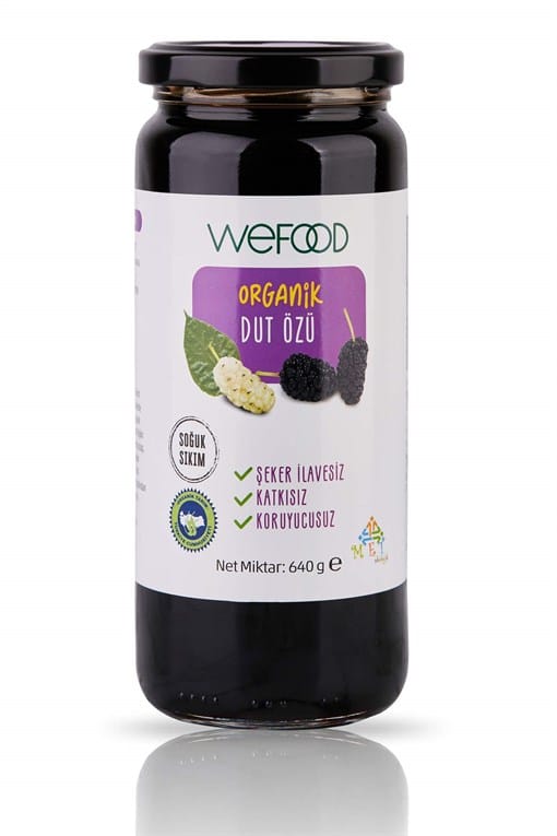 Wefood Soğuk Sıkım Organik Dut Özü 640 g