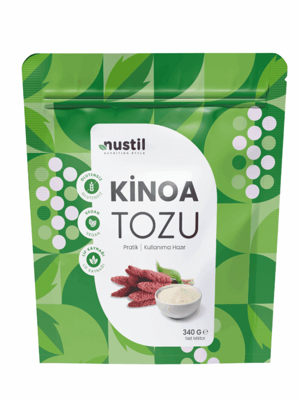 Nustil Glutensiz Hazır Kinoa Tozu - Glutensiz, Vegan, Hipolaerjenik 300 g x 3 Adet