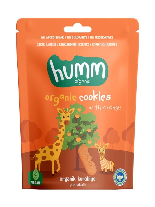 Humm Organik Portakallı Vegan Kurabiye 55g