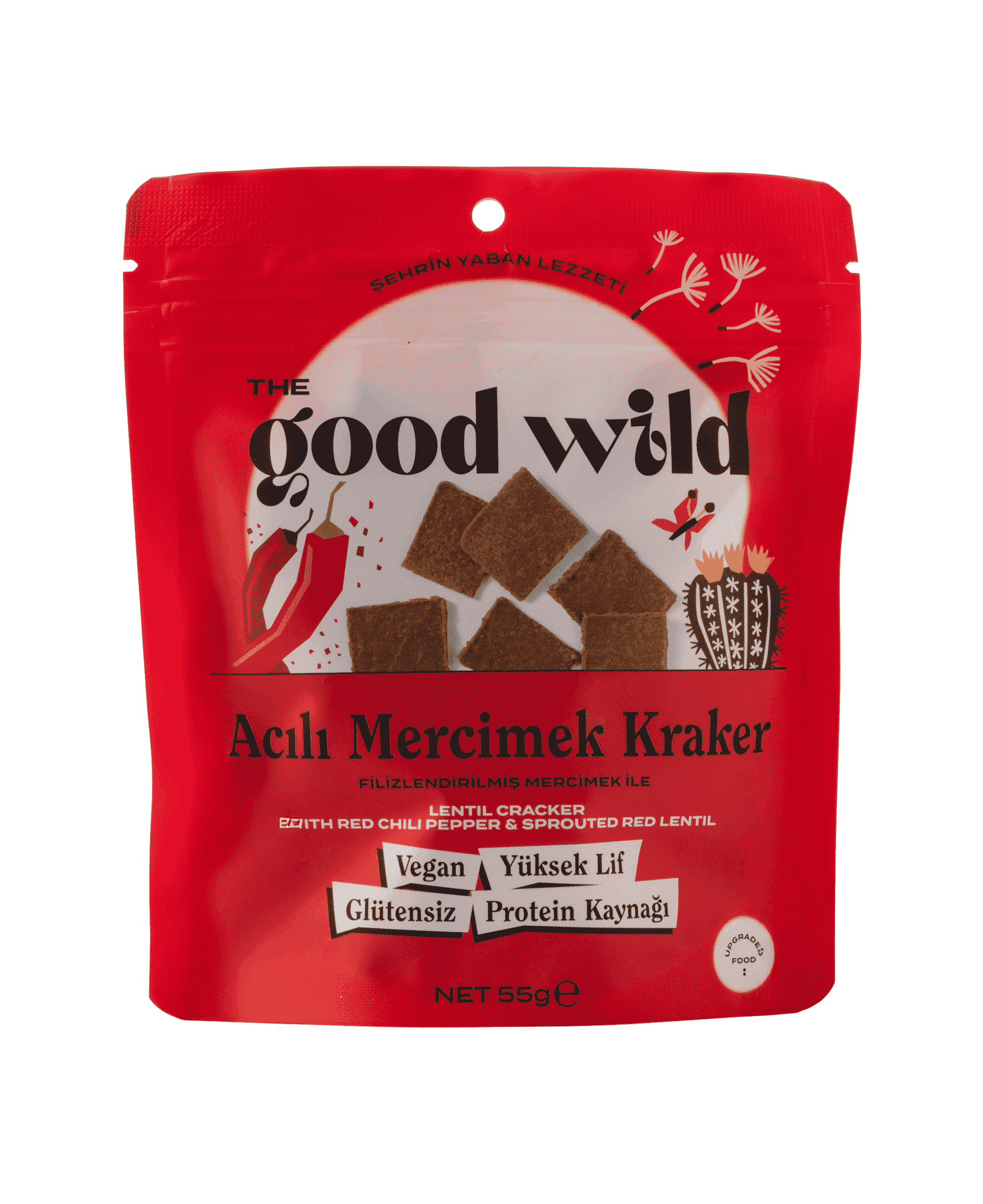 The Good Wild Acılı Mercimek Kraker 55 g