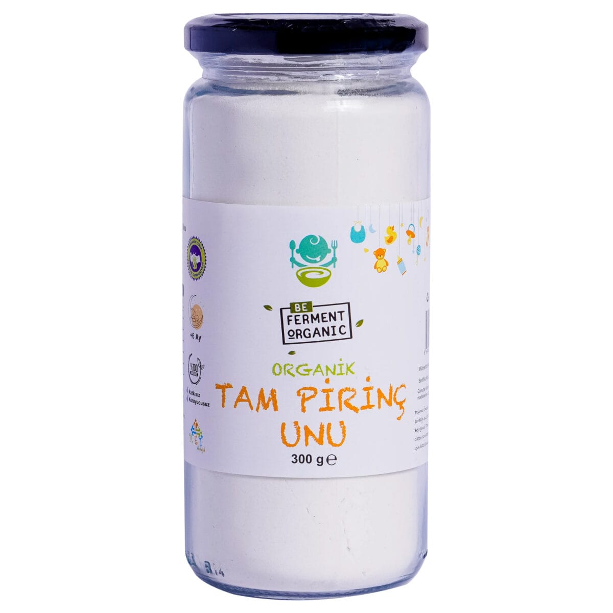 Beferment Organic Tam Pirinç Unu 300 g x 4 Adet