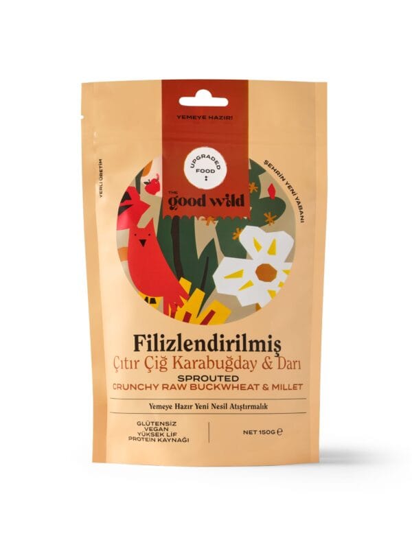 The Good Wild Filizlendirilmiş Çıtır Çiğ Karabuğday & Darı 150 g