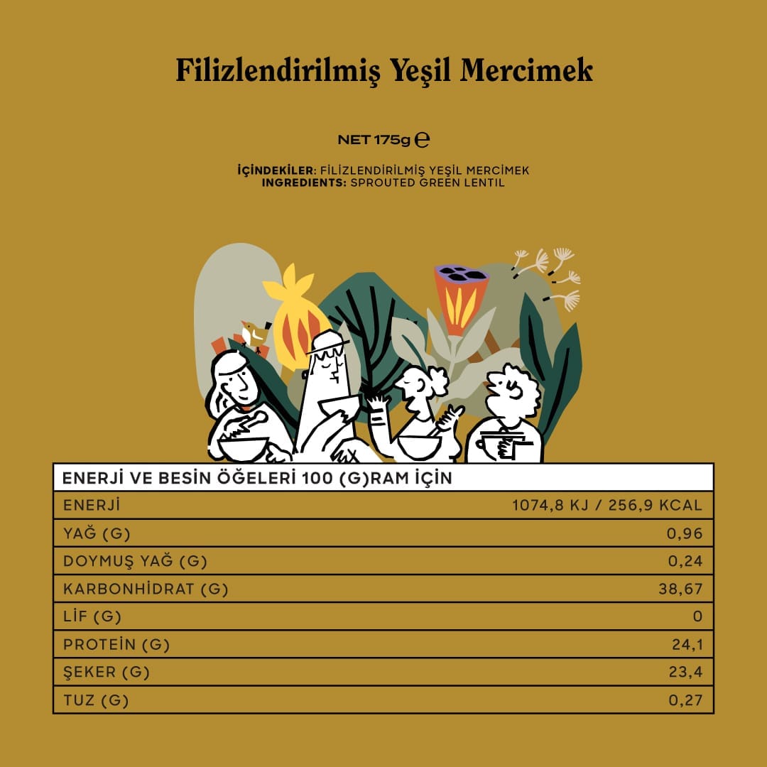 The Good Wild Filizlendirilmiş Yeşil Mercimek Unu 300 g - Görsel 2