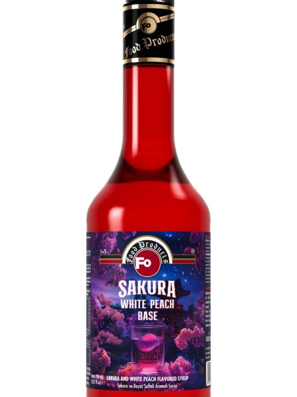 Fo Sakura ve Beyaz Şeftali Aromalı Şurup 700 mL
