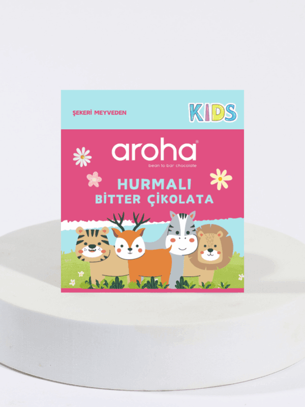 Aroha Kids Hurmalı Bitter Çikolata 28 g