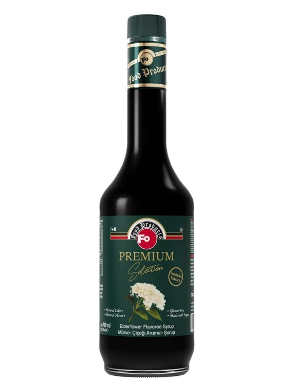 Fo Mürver Çiçeği Aromalı Şurup Premium 700 mL