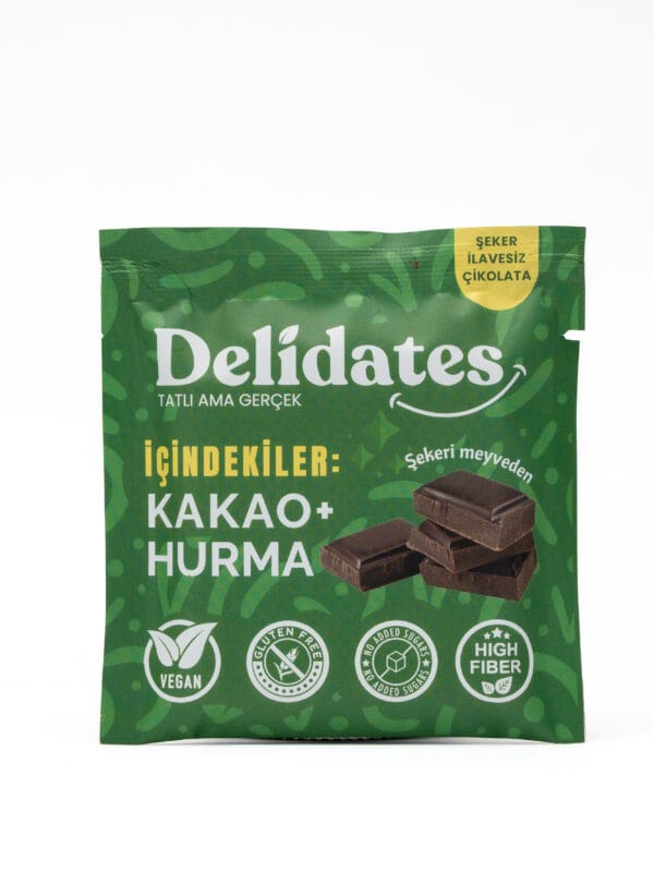 Delidates Hurmalı Bitter Çikolata 40 g