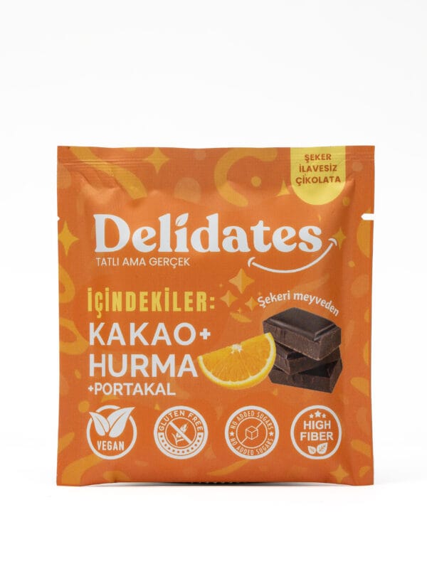 Delidates Portakallı Hurmalı Çikolata 40 g