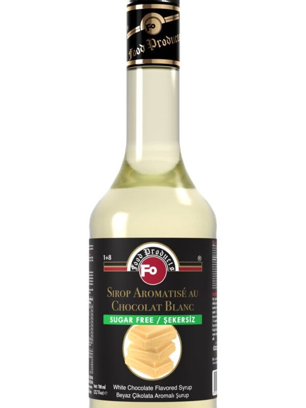 Fo Şekersiz Beyaz Çikolata Aromalı Şurup 700 mL