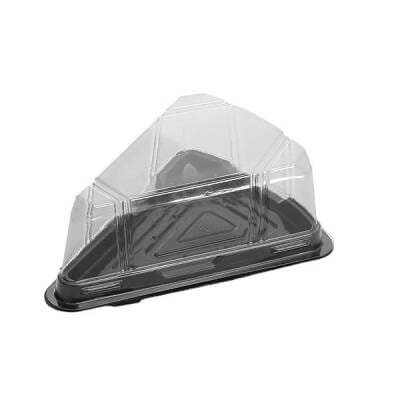 Dilim Pasta Kabı Siyah Taban