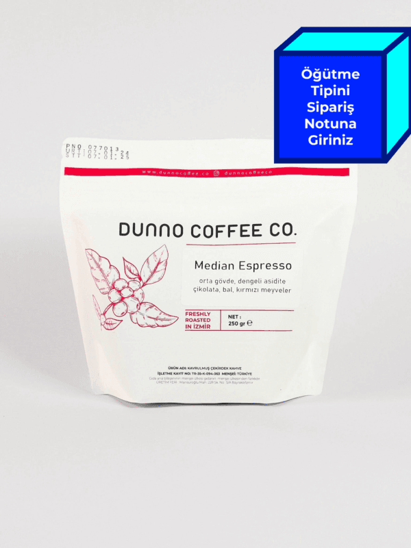Dunno Median Espresso Blend Çekirdek Kahve 250 g