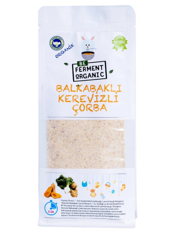 Beferment Organic Balkabaklı Kerevizli Çorba 180 g x 4 Adet