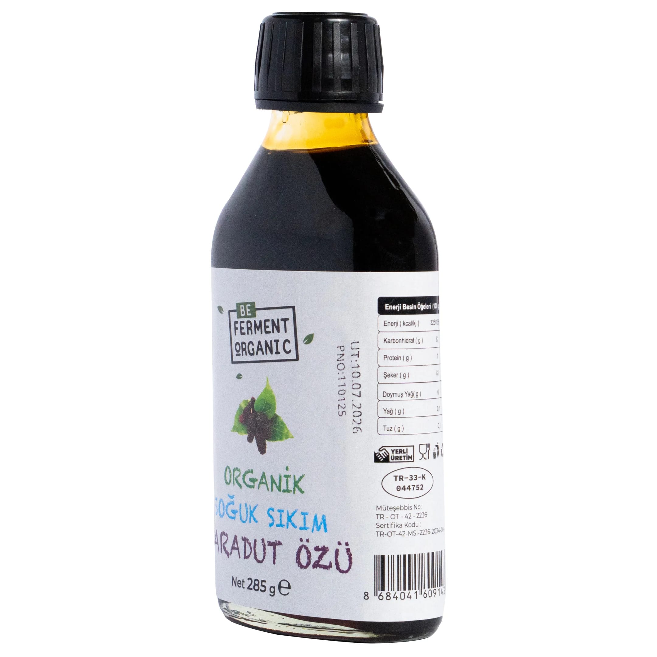 Beferment Organic Karadut Özü 285 g x 4 Adet - Görsel 2