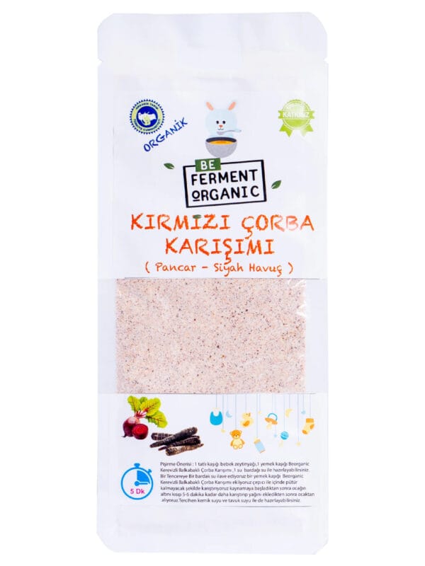 Beferment Organic Kırmızı Sebzeli Ek Gıda Çorbası 180 g x 4 Adet