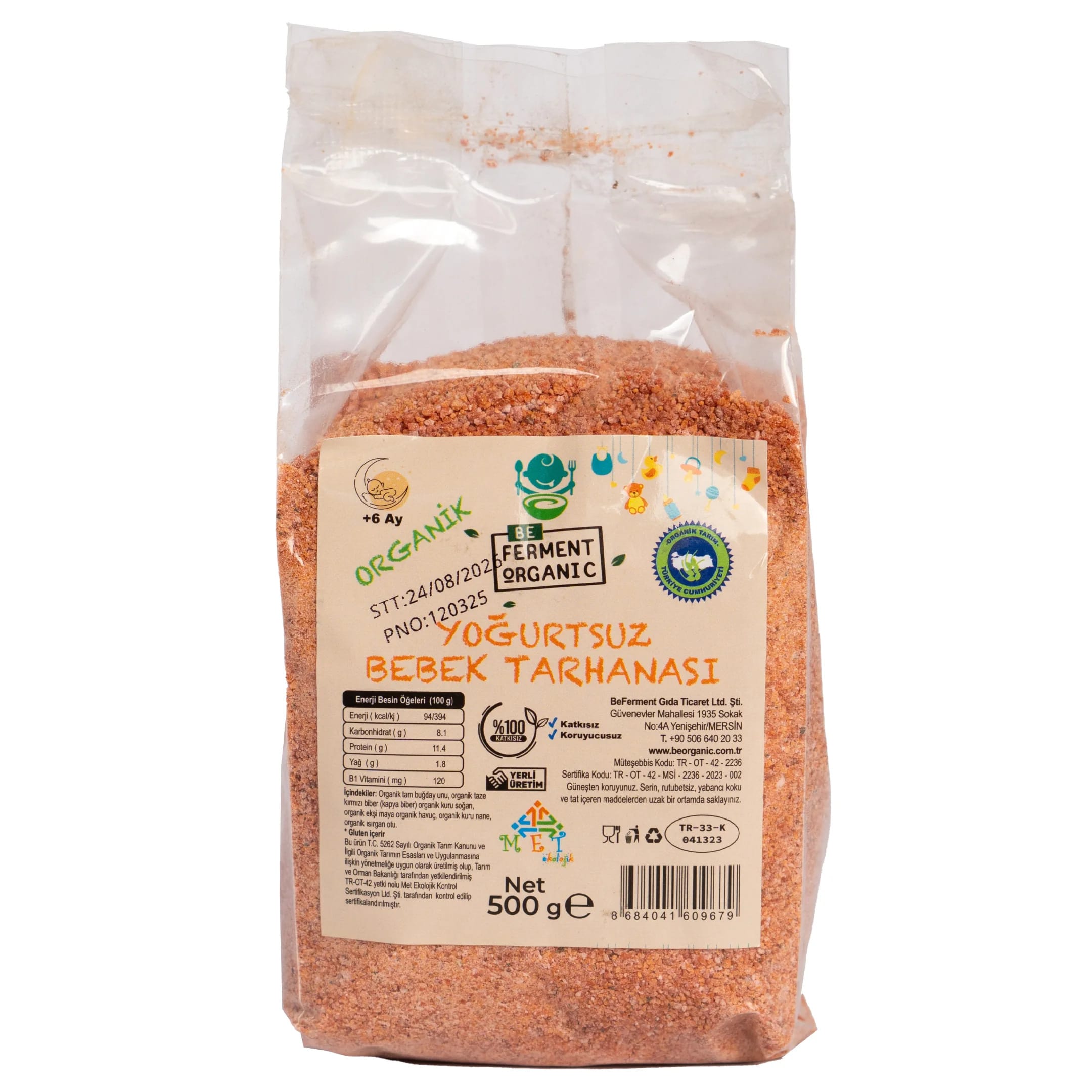 Beferment Organic Yoğurtsuz Tarhana 500 g x 4 Adet