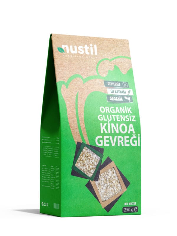 Nustil Organik ve Glutensiz Kinoa Gevreği 250 g x 6 Adet