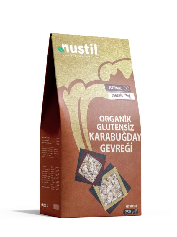 Nustil Organik ve Glutensiz Karabuğday Gevreği 250 g x 6 Adet