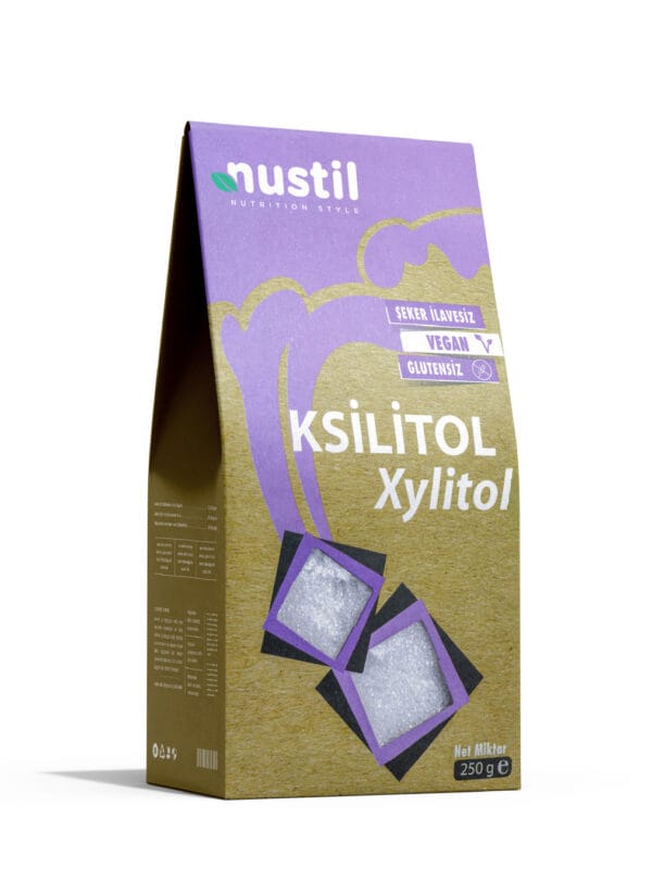 Nustil Glutensiz Xylitol - Ksilitol Doğal Tatlandırıcı 250 g x 6 Adet
