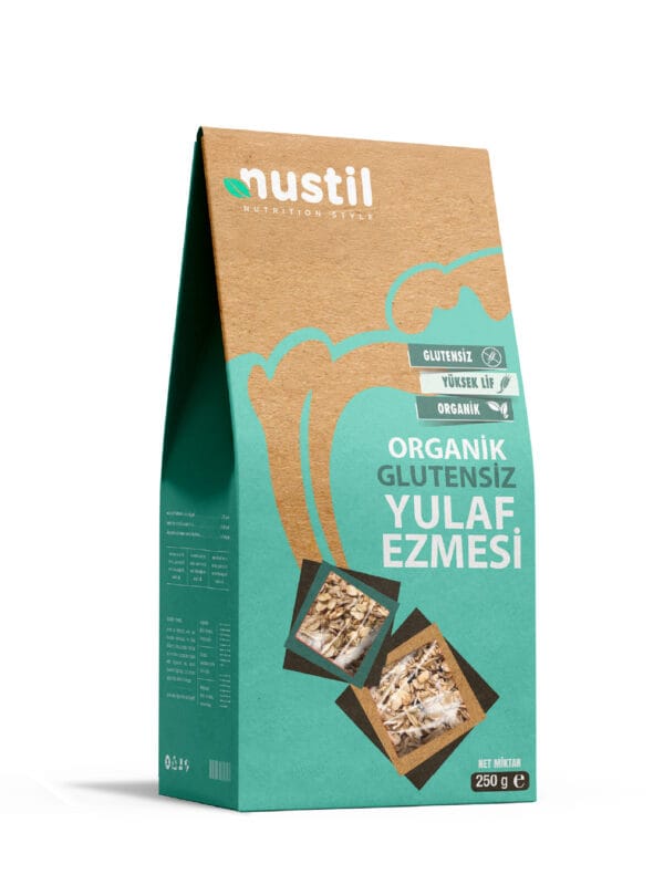 Nustil Organik ve Glutensiz Yulaf Ezmesi 250 g x 6 Adet