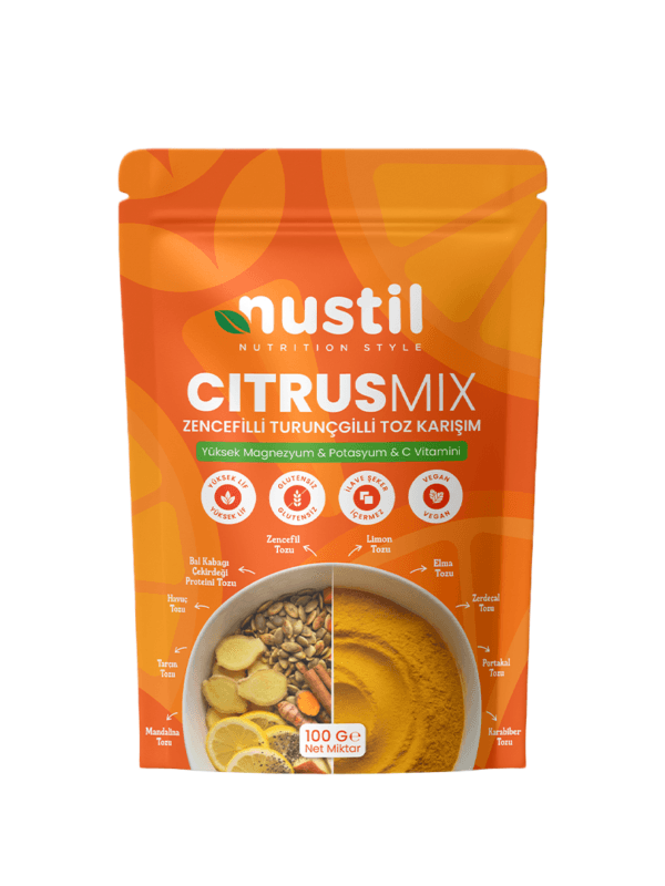 Nustil Citrus Mix – Turunçgilli Toz Karışım 100 g x 3 Adet