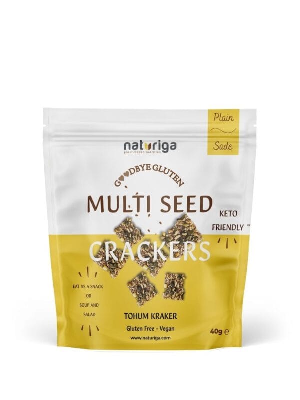 Naturiga Goodbye Gluten Sade Tohum Kraker 40 g