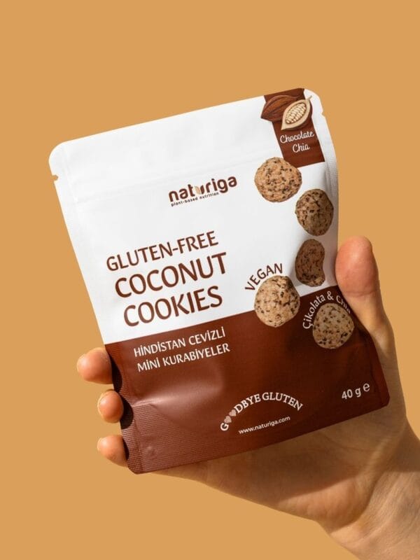 Naturiga Goodbye Gluten Coconut Mini Cookies (Chocolate Chia) 40 g