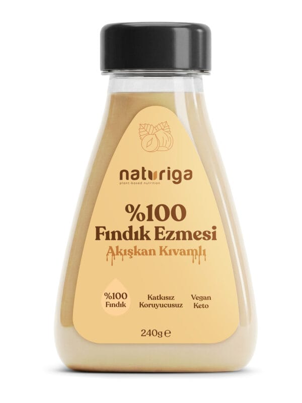 Naturiga Sıkılabilir %100 Fındık Ezmesi 240 g