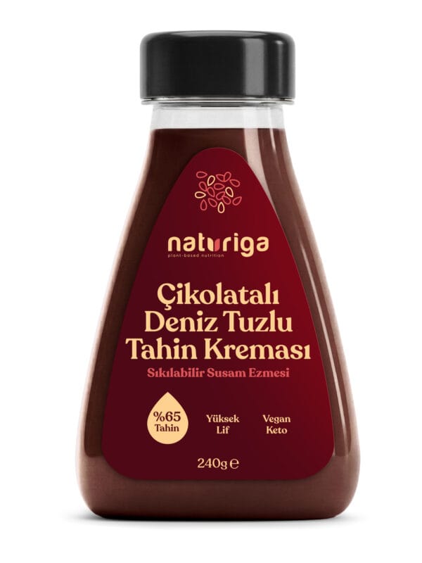 Naturiga Deniz Tuzlu Çikolatalı Sıkılabilir Tahin 240 g