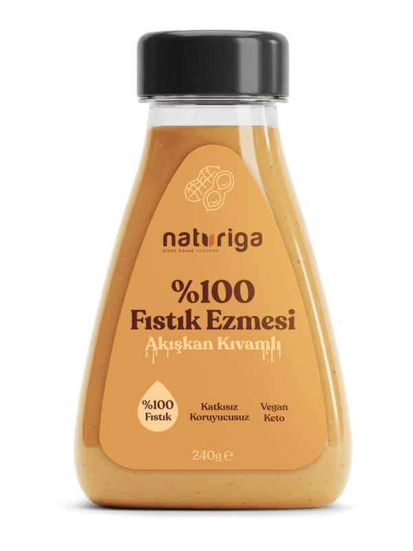 Naturiga Sıkılabilir %100 Fıstık Ezmesi 240 g