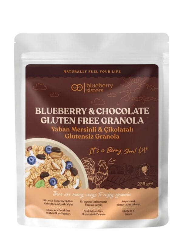 Blueberry Sisters Yaban Mersini & Çikolatalı Granola 225 g